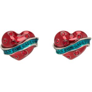 Jean Paul Gaultier Boucles d'oreilles graphiques rouge et bleu - UNI - Publicité