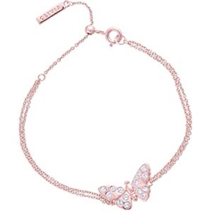 Olivia Burton Bracelet en Chaîne pour Femme Collection 3D BUTTERFLY Or rose - Publicité