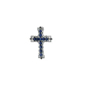 SILCASA Collier avec pendentif en forme de croix cyanite en pierre précieuse naturelle pour femmes et filles Vintage Bijou gothique médiéval Cadeau fait main, 5x3 mm, Gemme, Disthène - Publicité