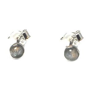 Artgecko Art Gecko Boucles d'oreilles en argent sterling 925 avec pierre de labradorite ronde – 4 mm – Boîte cadeau incluse (LBS1404171) - Publicité