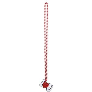 Leadthin Collier de Saint-Valentin mignon Cupidon rouge lèvre d'amour pendentif exquis élégant festival déguisement carnaval décoration plastique, Comme décrit, Pas de gemme - Publicité