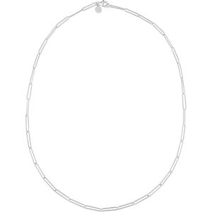 JewelryWeb Collier en or blanc 14 carats avec fermoir mousqueton en forme de poire pour femme – 46 cm, One Size, Or Métal Papier, Pas de gemme - Publicité