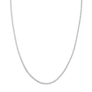 JewelryWeb Chaîne en or blanc 14 carats 2,25 mm avec fermoir mousqueton pour femme – 46 cm, One Size, Or Métal Or blanc, Pas de gemme - Publicité
