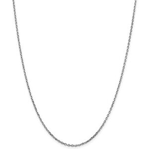 JewelryWeb Chaîne torsadée en or blanc 14 carats de 1,8 mm pour femme – 66 cm, One Size, Or Métal Or blanc, Pas de gemme - Publicité