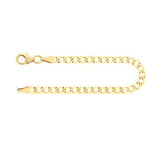 EDELIND Bracelet Chaîne Gourmette en Or Jaune 333/1000 21 cm,3,1 mm avec Fermoir mousqueton Bijoux pour Homme - Publicité