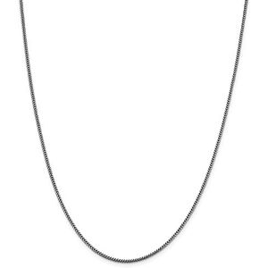 JewelryWeb Collier Franco en or blanc 14 carats de 1,4 mm pour femme – 41 cm, One Size, Or Métal Or blanc, Pas de gemme - Publicité