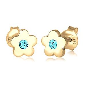 Elli Boucles d'Oreilles Enfants Clous d'oreilles Fleur Symbole avec Cristal rose en Argent Sterling 925 - Publicité