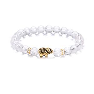 UEUC Bracelet de Pierres précieuses d'éléphant pour Femme, Bracelet Extensible en Cristal de Yoga en Pierre Naturelle de 8 mm(#60) - Publicité
