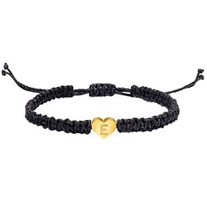 Ashleyzj Personnalisé 26 Initial Bracelet 18K Plaqué Or Lettre Bracelet Tissé Dainty Coeur Charme Bracelet Bracelet Tissé Pour Hommes Femmes Filles Couleurs Naturelle Lune Avec Phrases Anneaux (E, One Size) - Publicité