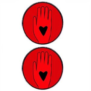 YOUOUYEN Insignes épinglette de cessez-le-feu   Épingles rouges rondes en métal   Priez pour la paix Bouton Broche Pin   Épingle d'insigne de cessez-le-feu pour femmes et hommes accessoires (2PCS-Noir) - Publicité