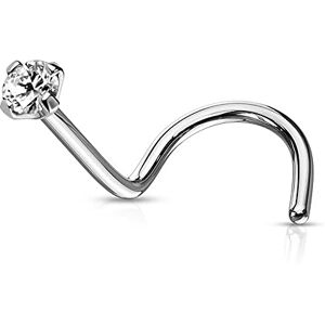 Monster Piercing 14K or blanc broche s?rie 3MM rond CZ Pierre 20 Gauge nez vis Piercing narine - Publicité