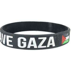 CRDWN Bracelet en silicone avec drapeau de la Palestine Bracelet avec drapeau de la Palestine Pour homme et femme, Silicone, Sans pierre précieuse - Publicité