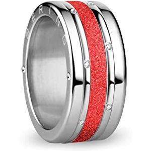 BERING Combinaison de Bagues Échangeables pour Femme en Argent et Rouge avec le Système Unique Twist & Change, lena - Publicité