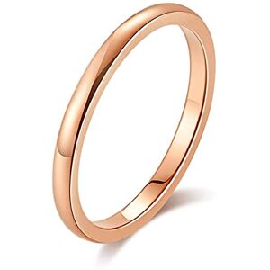 Wycian Bague Femme Fiançailles Or Rose, Alliance Femme Rose Gold Taille 56.5 Acier Inoxydable Simple Personnalisable pour Homme Bijoux Alliance - Publicité