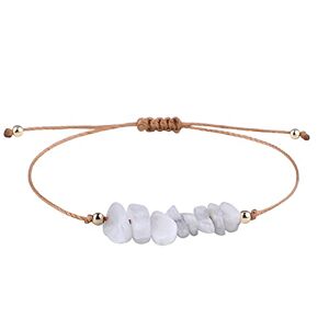 Allbestop Bracelet Femme Bracelet Cadeau Sœur Femme,Cadeau Jeune Fille 15 Ans Pas Cher Femme Bracelet Jonc Femme Bijou Femme Bijoux Personnalisés Homme Chaine Or Blanc Femme(J,Taille unique) - Publicité