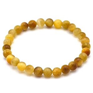 Miracles Minéraux bracelet perle ronde 6 mm pierre naturelle (Oeil de tigre doré 6 mm) - Publicité