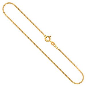 EDELIND Chaîne Maille Gourmette pour Homme en Or Jaune 18 k (750) 65 cm, 1.4 mm, avec Fermoir mousqueton - Publicité