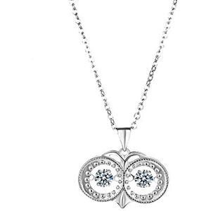 Walaka Bebe Walaka Collier coeur Saint Valentin pour femme Femmes Casual Pendentif en Forme De Coeur Collier Dames Cadeau d'anniversaire Cadeau Saint Valentin (G) - Publicité