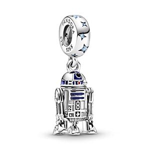 Pandora Star Wars R2-D2  Charm en argent sterling avec oxyde de zirconium, 14,3mm, Argent sterling, Zircone cubique - Publicité