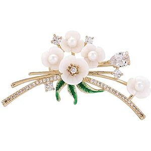 RWRAPS Broches en alliage broche créative bijoux châle épingle pour femmes épinglette bouquet corsage chemise décorative 4 * 5.8 cm épingle à collier () - Publicité