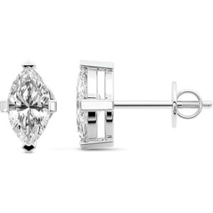 Friendly Diamonds Boucles d'oreilles à Tige En Diamant  6 CT TW Certifié IGI Marquise Forme Boucles d'oreilles à tige en diamant de laboratoire à quatre griffes   F-G-VS1-VS2 Clarté   Platine   Diamants Amicaux - Publicité