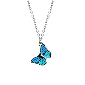 Generic Collier avec pendentif papillon pour femme, collier pour femme, cadeau d'anniversaire pour maman, femme, épouse, homme, taille unique, Métal - Publicité