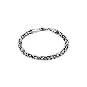 Kuzzoi Bracelet bouddha en argent sterling 925 massif pour homme, fait à la main, 5 mm, poids : 21,5 g, 0202282422, 19 centimeters, Argent sterling - Publicité