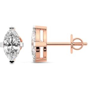 Friendly Diamonds Boucles d'oreilles à Tige En Diamant  10 CT TW Certifié IGI Marquise Forme Boucles d'oreilles à tige en diamant de laboratoire à quatre griffes   F-G-VS1-VS2 Clarté   14K Or Rose   Diamants Amicaux - Publicité