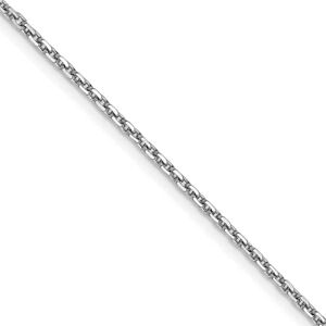 JewelryWeb Chaîne torsadée en or blanc 14 carats de 1,4 mm pour femme – 61 cm, One Size, Or Métal Or blanc, Pas de gemme - Publicité