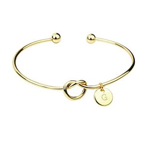 Yavion Jonc Bracelet Anneaux Pendentif Noué Bracelet Saint Valentin Bracelet Bracelet Lettre Ouverte Coeur Mode En Forme Jour 26 Bracelets Plusieurs Inoxydable Perles Anneaux (G, One Size) - Publicité