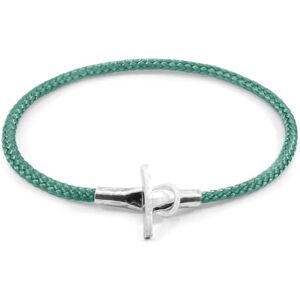 ANCHOR & CREW Bracelet Cambridge Argent Et Corde Verte Menthe Femme 21cm - Publicité