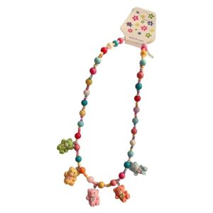 Jiqoe Joli collier avec pendentif en forme de bande dessinée pour enfants Collier ras du cou coloré avec perles, as show, Acrylique - Publicité
