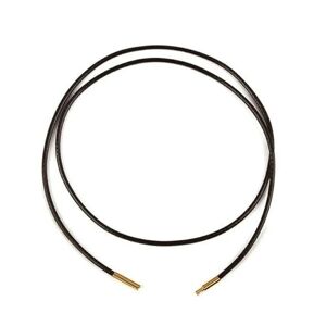 ZFISH 45/50/60 cm Collier chaîne en cuir noir/marron pour femmes hommes corde tressée cirée à la main fermoir en acier inoxydable chaîne pendentif de cou-C-marron 2 mm-60 cm - Publicité
