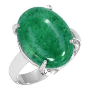 Jeweloporium Vert Naturel Kiwi Quartz Bague en argent 925 pour femme Pierre Précieuse Fait main Bague en argent Taille 52.5 Noël Cadeau Cocktail Bijoux - Publicité