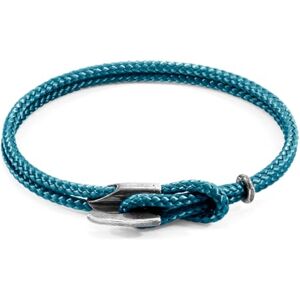 ANCHOR & CREW Bracelet Padstow Argent Et Corde Bleu Océan Homme 19cm - Publicité