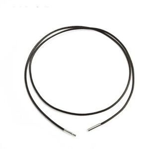 ZFISH 45/50/60 cm Collier chaîne en cuir noir/marron pour femmes hommes corde tressée cirée à la main fermoir en acier inoxydable chaîne pendentif de cou-A-marron 1,5 mm-45 cm - Publicité
