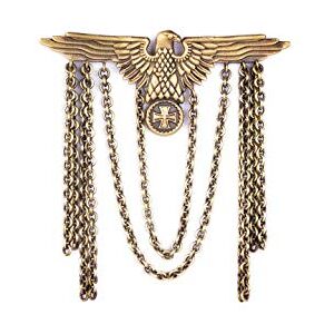 Vatslacreations Broche aigle montant, broche aigle en laiton, broche griffe, broche en métal, boutons de manchette de style vintage, boutons de manchette en métal, broche griffe, coffret cadeau pour homme, Laiton, - Publicité