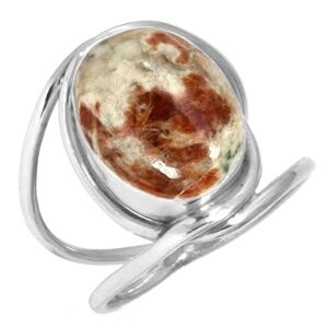 Jeweloporium Brun Naturel Grenat En Calcaire Bague en argent sterling 925 pour femme Pierre Précieuse victorien Bague en argent Taille 68 Anniversaire Cadeau Fait main Bijoux - Publicité