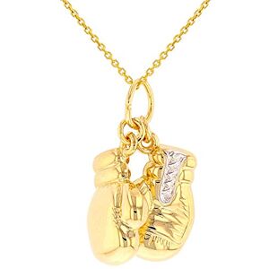 Jewelry America Collier avec pendentif en forme de gants de boxe en or jaune 14 carats, Or jaune, na - Publicité