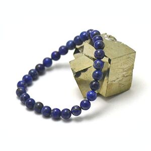 Miracles Minéraux Bracelet perle ronde 6 mm, pierre naturelle, création artisanale française, plus de 60 choix (Lapis lazuli 6 mm) - Publicité