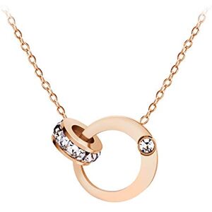 555Jewelry Collier avec pendentif en acier inoxydable pour femmes et filles, Métal, Oxyde de Zirconium, - Publicité