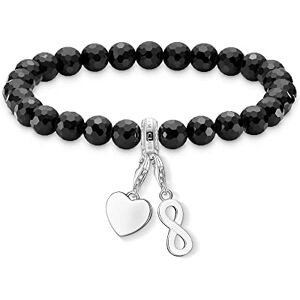 THOMAS SABO Sabo SET060-840-11-L17,5 Parure de bijoux pour femme en argent sterling 95, 17.5 cm, Argent sterling, Zircone cubique - Publicité