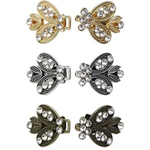 ACRUZ Broche à bijoux rétro pour vêtements pour femmes, Cardigan, pull, chemisier, châle, Clips, chemise, écharpe, fermoir - Publicité