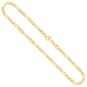 EDELIND Chaîne Maille Gourmette pour Homme en Or Jaune 14 k (585) 100 cm, 2.5 mm, avec Fermoir mousqueton - Publicité