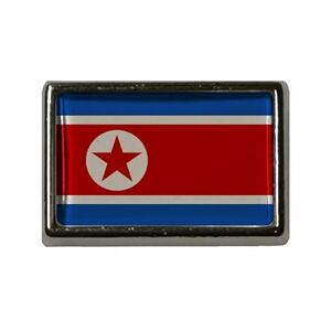 U24 Pin's de drapeau de la Corée du Nord, Acrylique - Publicité