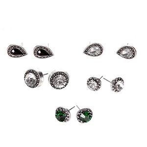 Generic Parure de bijoux en cristal avec collier, boucles d'oreilles pendantes pour femme, collier de mariage, chaînes pour pendentifs, 1-multicolore, taille unique - Publicité