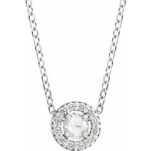 JewelryWeb Or blanc 14 carats Diamant naturel rond 3 mm 0,13 carat VS/SI1 I1 Ghi G h 16 poli 1/8 rose bijoux pour femme – 46 cm, One Size, Diamant Or Métal, Diamant - Publicité