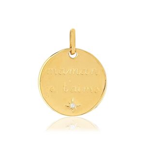 OUTLET -Medaille MATY PlaquÃ© or Zirconia