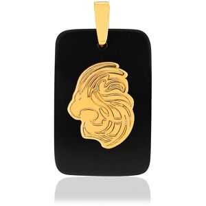 Pendentif MATY LION Or jaune 375 Onyx noir- MATY