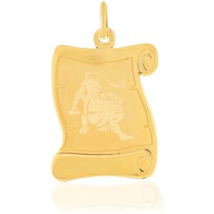 Pendentif or 375 jaune zodiaque lion- MATY